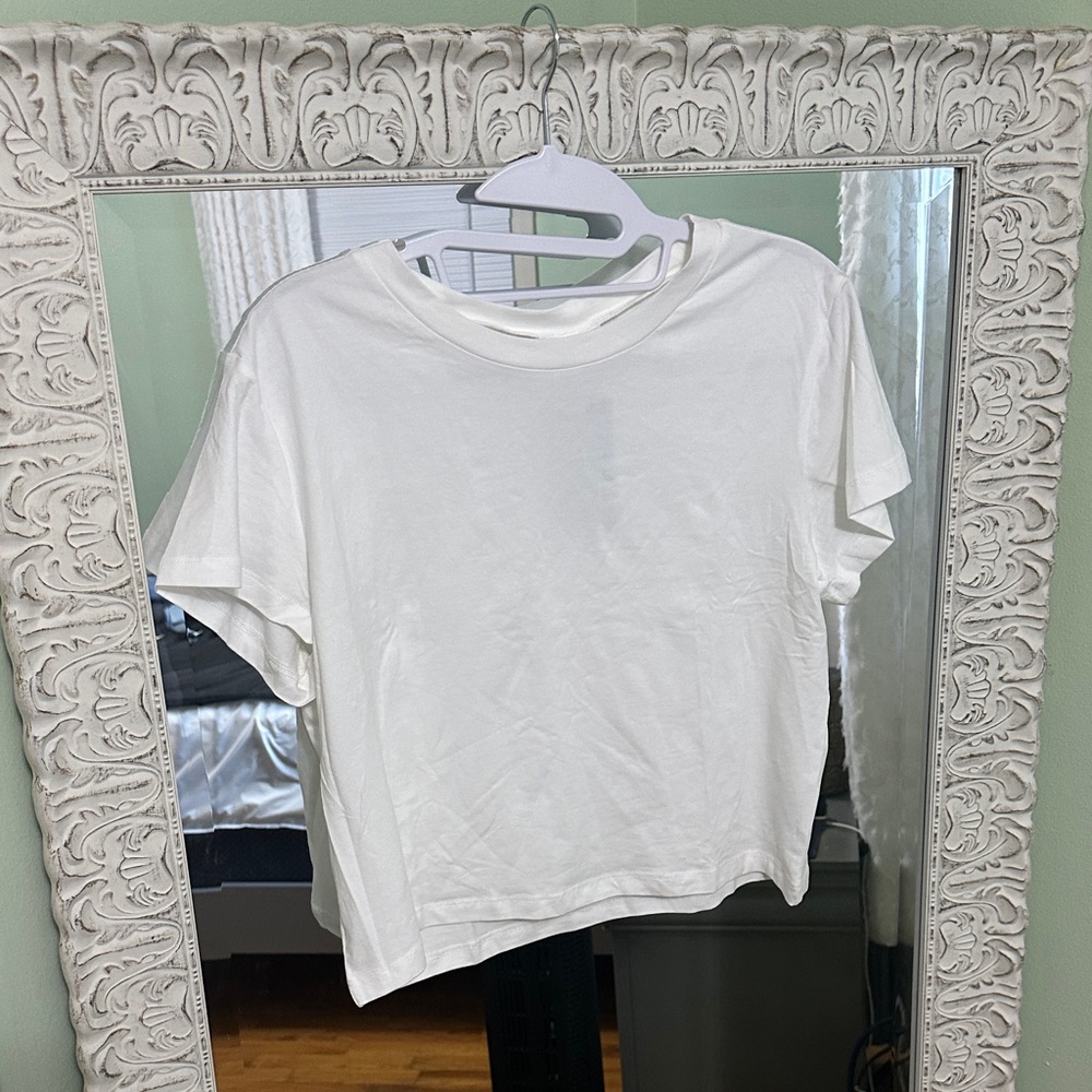 Divided H&M Basic White Cropped Tee | Women’s XXL | Plus Size